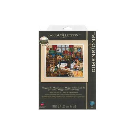 UPC: 0088677038847 | Dimensions Cross Stitch Kit 14 x 12  Maggie The Messmaker
