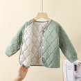 thumbnail image 3 of Usaibhir Baby Quilted Jacket, Lightweight Warm Padded Cardigan Coat for Toddler Kids 2-8Y, 3 of 4