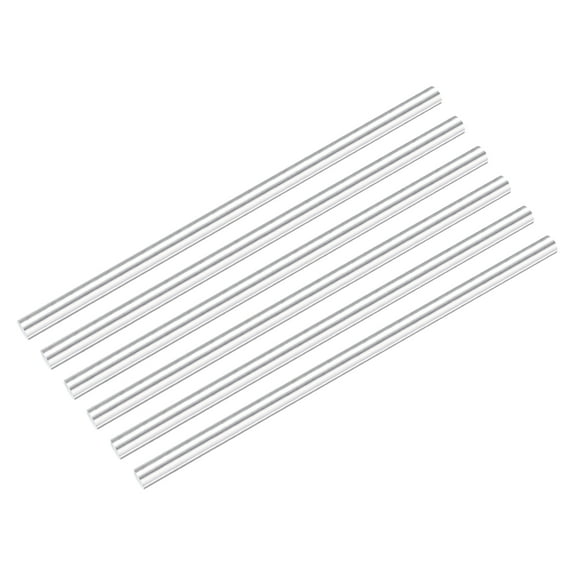 Uxcell 6 Pcs Aluminum Rods,1/2" Dia 12"Long Solid Round Rod Stick 6061 Extruded Lathe Bar Stock Aluminum Metal Rods