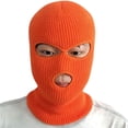 thumbnail image 4 of 3 Hole Knitted Face Cover Men Winter Balaclava Women's Ski Mask for Outdoor Sports, 4 of 8