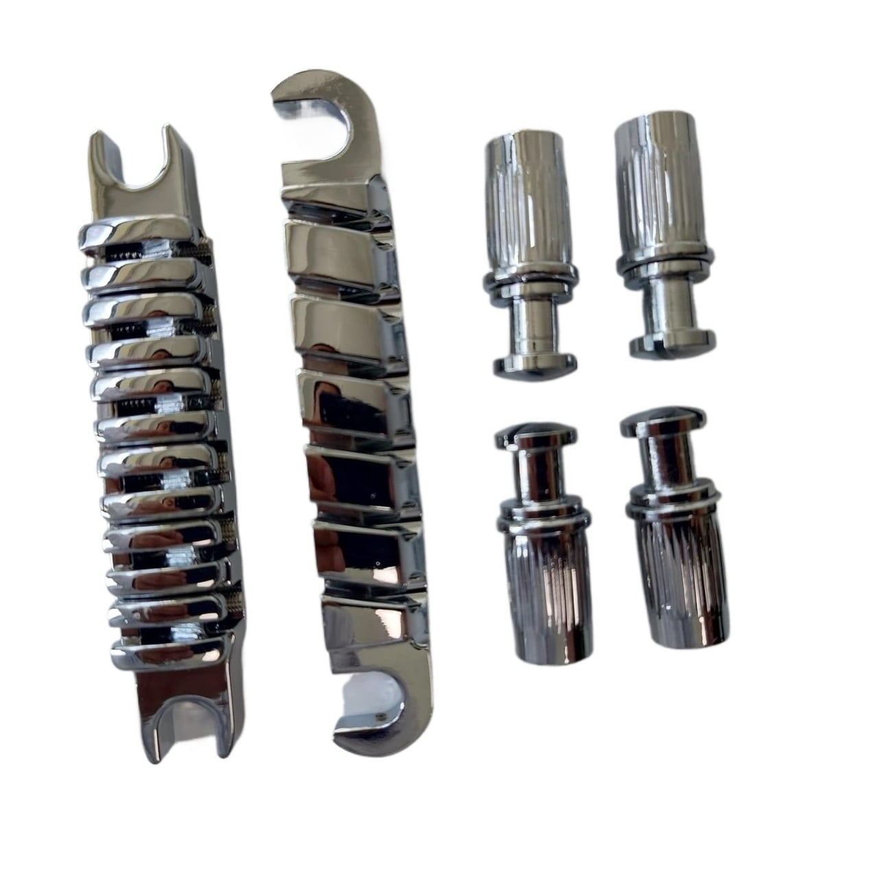 HAGSYCT For IBZ Quik Change III Guitar Bridge and Tailpiece Gibraltar III Fixed For ARTCORE/AX/AM Series Gold Black Chrome Colour 1 Set replacement part