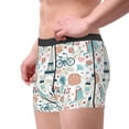 thumbnail image 3 of Bingfone Eiffel Tower Men's Underwear - Casual Stretch Boxer Briefs-Medium, 3 of 7