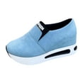 thumbnail image 2 of Willtoo Breathable Slip On Walking Shoes Soft Sole Lightweight Casual Sneakers with Arch Support Non Slip Comfort Insoles Sky Blue, 2 of 5