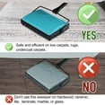 thumbnail image 5 of Yocada Carpet Sweeper Cleaner with a Brush for Home Office Carpets Rugs Pet Hair Scraps, Blue, 5 of 8