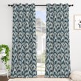 thumbnail image 3 of Tchckioa Green Leaves Blackout Curtains for Living Room,Grommet Top Window Drapes(Vintage,52x84 Inch,2 Panels), 3 of 6