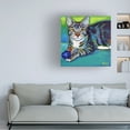 thumbnail image 3 of Robert Phelps Art 'Lionel with Toy' Canvas Art, 3 of 3