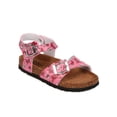 thumbnail image 1 of New Girl Betani Kitty-1 Floral PU Open Toe Ankle Strap Buckle Footbed Sandal, 1 of 5