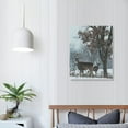 thumbnail image 4 of JEUXUS Animals Whitetail Buck Deer Buck Snow Canvas Poster Wall Art Decor Print Picture Paintings for Living Room Bedroom Decoration, 4 of 5