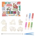 thumbnail image 1 of Kit de manualidades con pintura de cristal para manualidades: grafiti 3D para hornear, colorear y pintar con adhesivo para decorar ventanas, colgantes o llaveros., 1 of 6