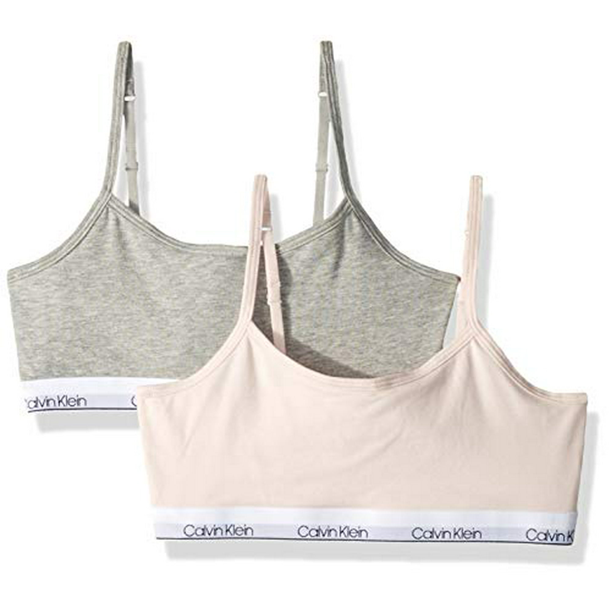 Calvin Klein Girl s 2 Piece Cotton Blend Bralette