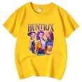 thumbnail image 1 of Girls Tops Kpop Summer Short Sleeve Round Neck T-Shirt for Kids Ages 3-13, 1 of 2