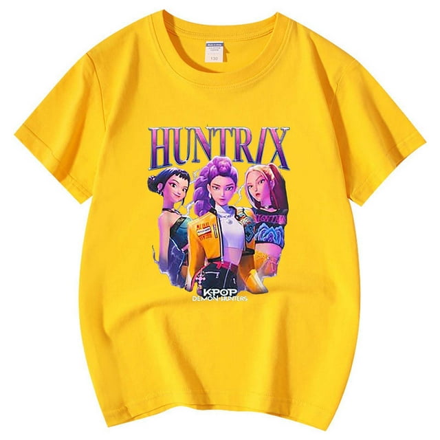 Hauts pour Filles T-Shirts & Chemises Garçons et Filles T-Shirt Kpop Été Manches Courtes Col Rond pour Âges 3 à 13
