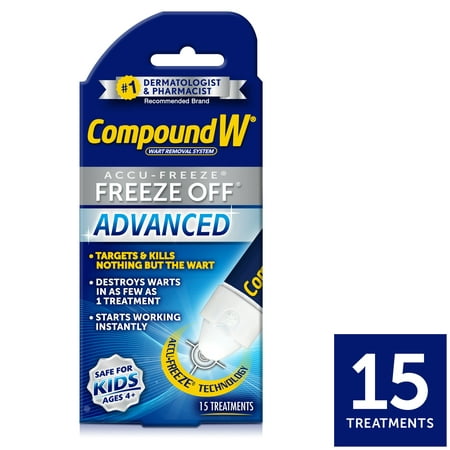 Compound W Accu-Freeze Freeze Off Advanced Wart Removal, 15 (Best Over The Counter Wart Freeze)