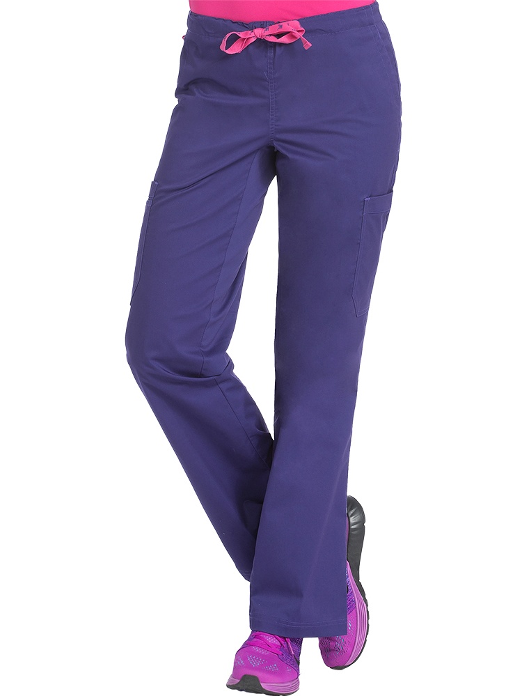 MC2 by Med Couture Women's Layla Drawstring Cargo Scrub Pant