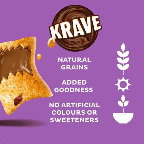 Krave Milk Chocolate Breakfast Cereal 750g, British Import (Pack of 3)
