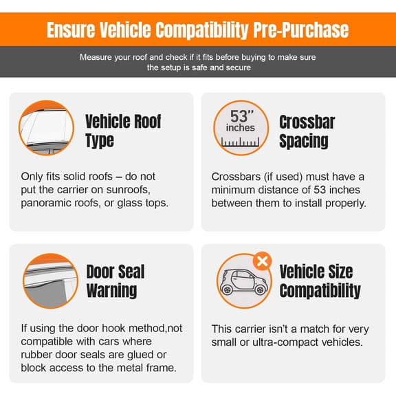 20 Cu Ft Waterproof Rooftop Cargo Carrier Bag - Soft Shell Roof Box with Straps & Hooks for Cars SUVs Trucks - Fits Crossbars Without Luggage Rack