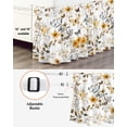 thumbnail image 3 of Vintage Botanical Wrap Around Bed Skirts for King Bed 18" Drop, Bed Skirt with Adjustable Elastic Belt Dust Ruffle Bed Valance for Bedroom Hotel Luxury Yellow Spring Floral Butterfly Bed Frame Cover, 3 of 7