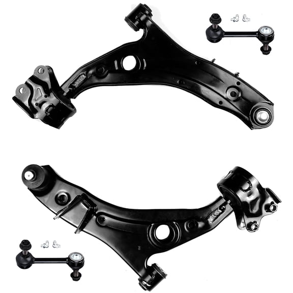 ECCPP 4PCS Front Suspension Kit for 2007-2014 for Ford Edge 2007-2014 for Lincoln MKX Lower Control Arm and Ball Joint Assembly Sway Bar End Link