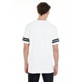 thumbnail image 5 of LAT Mens Fine Jersey Crew Neck Short Sleeve Football Tee (6937) White/Black, 2X, 5 of 9