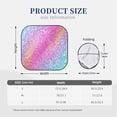 thumbnail image 3 of Xecao Fun Rainbow Pink for Foldable Car Sun Shades (2-Pack) offer sun protection with an easy-fold design for convenient windshield shading., 3 of 7