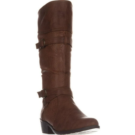 - Womens Easy Street Kelsa Knee High Riding Boots, Tan