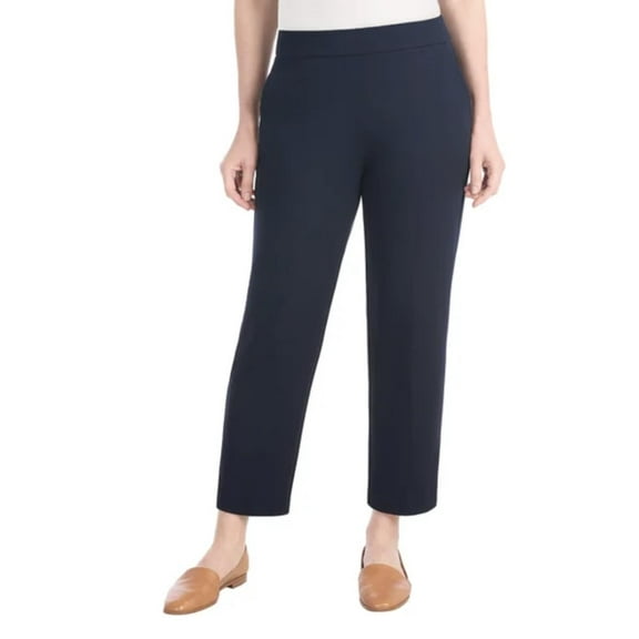 Hilary Radley Women's Crepe Pull-On Pant (US, Alpha, XX-Large, Regular, Regular, Navy)