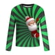 thumbnail image 4 of Blusas y camisas de manga larga con cuello redondo para hombre, estilo casual, cuello redondo, manga larga, camiseta estampada de Halloween, blusa de poliéster para hombre., 4 of 5
