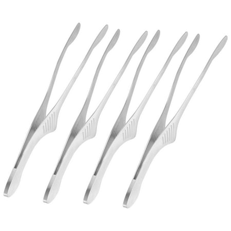 

Stainless Steel Grill Tongs Korean Japanese BBQ Tongs Kitchen Tongs for Cooking Small Oven Serving Tong 4Pcs