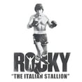 thumbnail image 2 of Camiseta gráfica inspirada en el boxeo de Rocky con tejido elástico suave para uso informal de verano y ajuste cómodo., 2 of 7