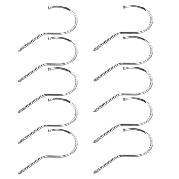 Worgeous 20pcs Clothes Hanger Screw Hooks Pants Hangers Universal Hanger Hooks for Closet Organization Space-Saving Design for Skirts and Jeans