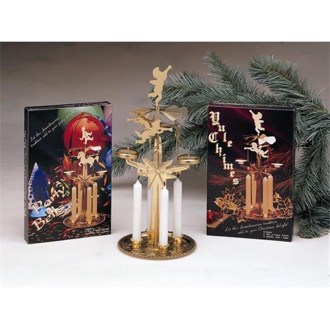 Christmas Tree Angel 4" Chime Party Candles Silver 20 Pack by Biedermann 