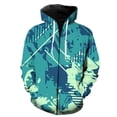 thumbnail image 1 of Sudadera con capucha y cremallera estilo étnico exótico retro para hombre, primavera 2024, gran oferta, divertida, para adolescentes, informal, de moda, hip hop, unisex., 1 of 6