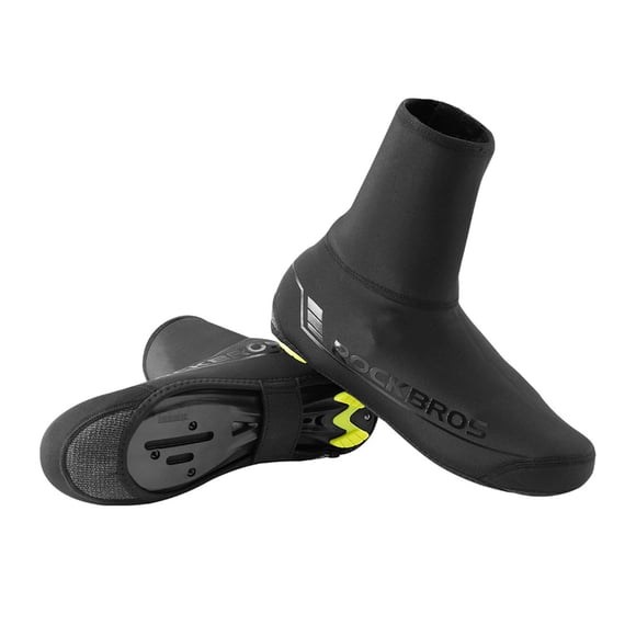 ROCKBROS Windproof SBR Cycling Shoe Covers for Mountain & Road Bikes, Lightweight & Portable, Black, S-M/L-XL, Ideal for Rain, Hiking, Golf, Fishing, Camping