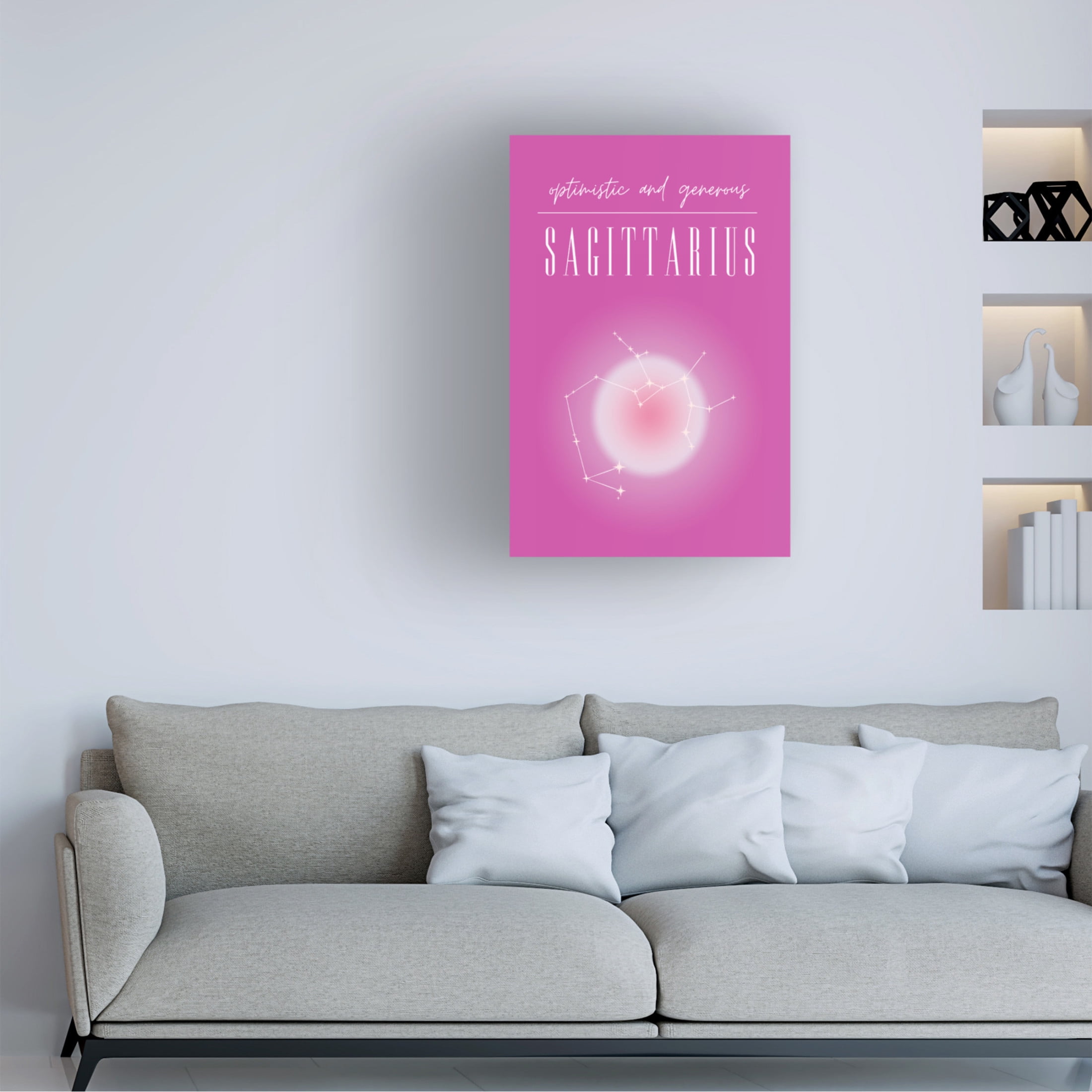 Trademark Fine Art Amelie Sagittarius Zodiac Print Art Canvas Wall Art
