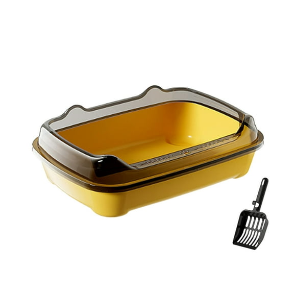 Moocorvic Cat Litter Box, Extra Large Litter Boxes for Big Cats, Anti-Urine Leakage XL Box with High Sides, XLarge, Easy Clean, Non-Sticky, with Litter Scoop