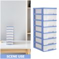 thumbnail image 3 of ADDHAT Unidad De Cajones Para Escritorio En Plástico Azul Ideal Para Organizar Artículos Y Accesorios, 3 of 7