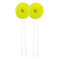 thumbnail image 1 of Pack de 2 cordones de patines infantiles con bolas de peluche y cascabeles para actividades al aire libre amarillo, 1 of 9