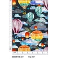 thumbnail image 2 of Stylish Fabric Cotton Quilting Fabric for DIY Projects, 44" Wide, Painted Hot Air Balloons Pattern, 1 Yard, Orange, 2 of 2
