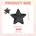 thumbnail image 2 of Uxcell Sequin Star Iron on Patches, Embroidered Sew Patches for Clothing and Accessories Black 3.5"x3.5", 2 of 6