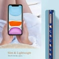 thumbnail image 5 of Luxury Love Heart Compatible with iPhone 11 Case Cute for Women & Girls with Glitter Gold Plated Design Upgraded Full Camera Protection Soft TPU Shockproof Phone Cover-Blue, 5 of 10