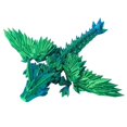 thumbnail image 1 of 3D Printed Gemstone Dragon Crystal Dragon Toy Figure,Green, 1 of 5