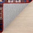 thumbnail image 3 of nuLOOM Damaris Splashguard Medallion Machine Washable Area Rug, 2' 6" x 12', Runner, Damaris Brick, 3 of 11