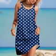 thumbnail image 3 of WILLBEST Robe avec S Femmes Robe d'Été de Plage Sans Manches Imprimée Décontractée Bord de Mer Mini Robe, 3 of 5