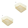 thumbnail image 1 of maskred Panier de Rangement en Métal 1/2/3 Panier de Rangement en Treillis Métallique Doré Multifonctionnel Doré S 2 Pcs, 1 of 6