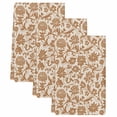 thumbnail image 2 of Brown Floral Kitchen Towels Set of 3, Vintage Rustic Flowers Botanical Spring Absorbent Dish Towels for Kitchen, Microfiber Hand Towel, Quick Drying Tea Towel for Cleaning Decorative Dishcloths, 2 of 7