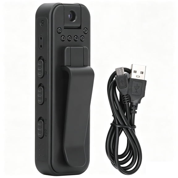 Mini Portable 4K Body Worn Camera with Infrared Night Vision 128GB Support and Audio Video Recording for Law Enforcement and Travel