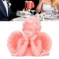 thumbnail image 4 of Angel Candle, Decorative Candle Decoration Long Lasting Durable Multipurpose  For Home One Hand On Cheek White,One Hand On Cheek Pink,Two Hand On Cheek White,Two Hand On Cheek Pink, 4 of 8