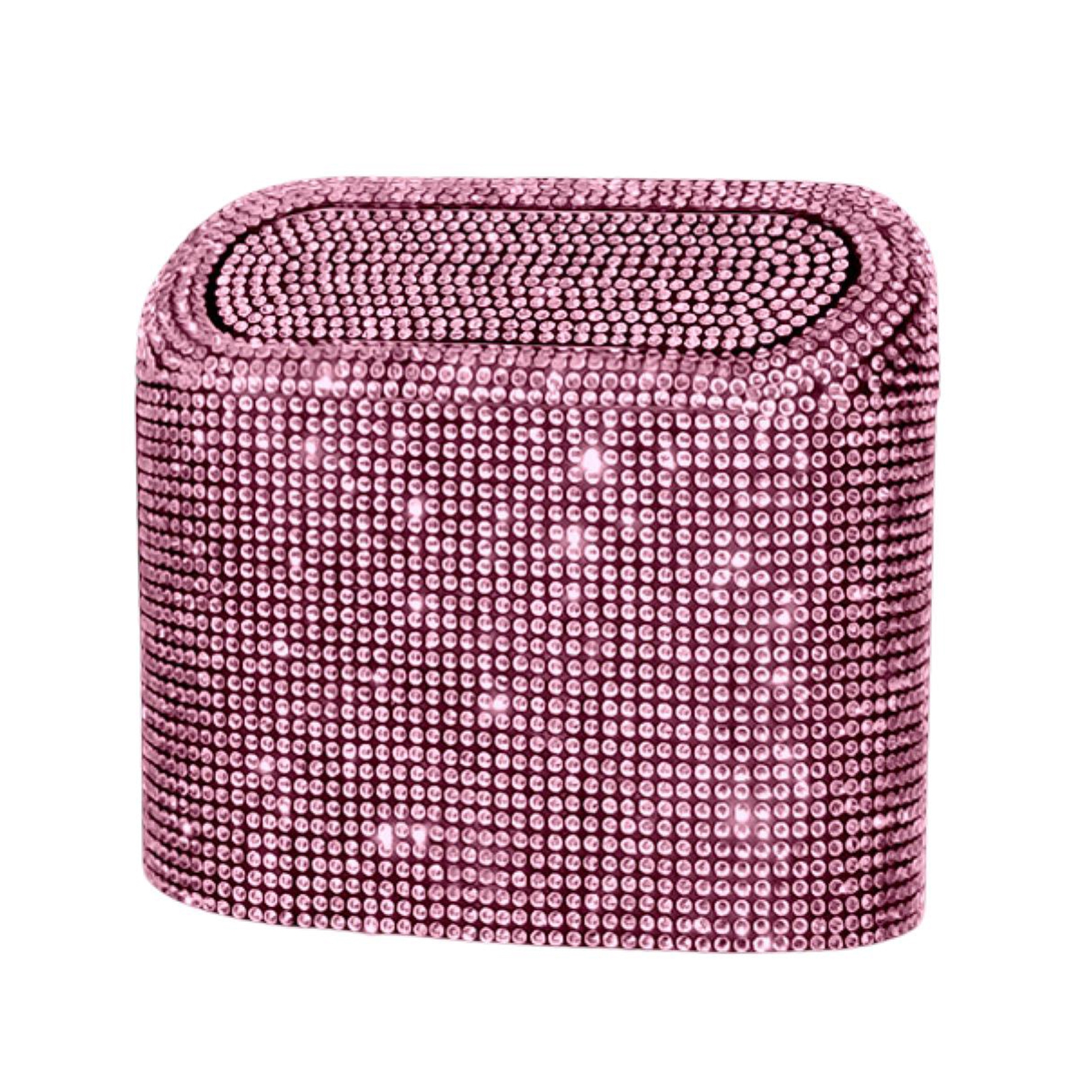 Chicmine Car Trash Can Glitter Rhinestone Bling Pressing Square Can Storage Box Garbage Grabber