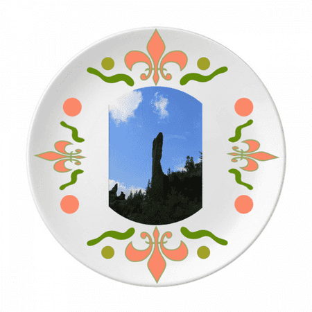 

Northeast Natural Stone Pillar Flower Ceramics Plate Tableware Dinner Dish