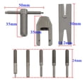 thumbnail image 3 of Motor Pinion Puller Sprocket Puller Pinion Remover Tool For RC Helicopters Cars Multi-Size Adjustable, 3 of 8
